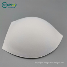 White sexy bra cup custom size molded sponge bra cup pad